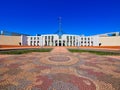 Aboriginal Art  Mosaic, Parliament House Forecourt, Canberra, Australia Royalty Free Stock Photo