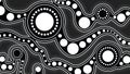 Aboriginal art vector background, Connection concept