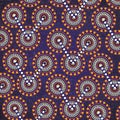 Aboriginal art vector background. Royalty Free Stock Photo