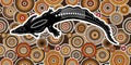 Aboriginal art vector background Royalty Free Stock Photo