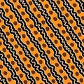 Aboriginal art vector dot background. Royalty Free Stock Photo
