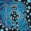 Aboriginal art vector painting.