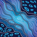 Aboriginal art vector painting Royalty Free Stock Photo