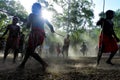 Aboriginal Australians Ceremonial dance in Laura Quinkan Dance Festival Cape York Queensland Australia