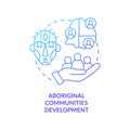 Aboriginal communities development concept icon Royalty Free Stock Photo