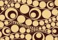 Aboriginal dot art background - Vector Illustration