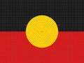 Aboriginal Flag Design Royalty Free Stock Photo