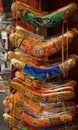 Aboriginal hand painted boomerangs on a Souvenir shop display, George street