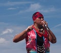 Aboriginal Hoop Dancer At Heritage Days Edmonton Alberta 2013 Royalty Free Stock Photo