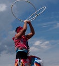 Aboriginal Hoop Dancer At Heritage Days Edmonton Alberta 2013 Royalty Free Stock Photo
