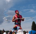 Aboriginal Hoop Dancer At Heritage Days Edmonton Alberta 2013 Royalty Free Stock Photo