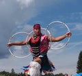 Aboriginal Hoop Dancer At Heritage Days Edmonton Alberta 2013 Royalty Free Stock Photo