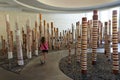 Aboriginal Memorial in the National Gallery of Australia in Canberra Australia Capital Territory Royalty Free Stock Photo