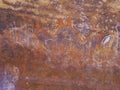 Aboriginal paintings at Ayers rock Royalty Free Stock Photo