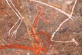 Aboriginal rock art Royalty Free Stock Photo