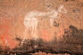 Aboriginal rock art, Australia Royalty Free Stock Photo