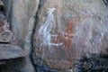 Aboriginal Rock Art - Australia Royalty Free Stock Photo