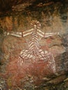 Aboriginal Rock Art - Kakadu Royalty Free Stock Photo