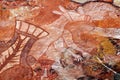 Aboriginal Rock Painting Royalty Free Stock Photo