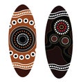 Aboriginal shield Vector art.
