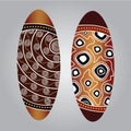 Aboriginal shield Vector art.