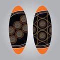 Aboriginal shield Vector art.