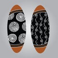 Aboriginal shield Vector art.