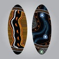 Aboriginal shield Vector art.