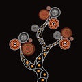 Aboriginal Tree Illustration Royalty Free Stock Photo