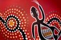 Aboriginal vase detail Royalty Free Stock Photo