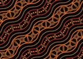 Aboriginal vector seamless pattern