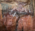 Aborigines rock painting art Kakadu australia