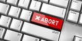 Abort - computer keyboard Royalty Free Stock Photo