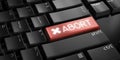 Abort - computer keyboard Royalty Free Stock Photo