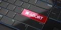 Abort - modern computer keyboard Royalty Free Stock Photo