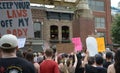 Abortion protest in downtown Knoxville, Tennessee Royalty Free Stock Photo