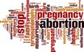 Abortion word cloud