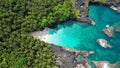 The amazing bateria beach at ilheu das rolas at Sao Tome,Africa