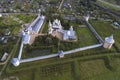 Above of the ancient Spaso-Prilutsky Dimitriev Monastery. Vologda, Russia