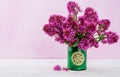 Pink flowers in vase