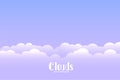 Above the cloud background with text space Royalty Free Stock Photo