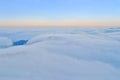 Above clouds. Cloudscape. Mountain Landscape in Himalaya.