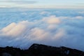 Above the clouds at Fujisan, Mount Fuji, Japan Royalty Free Stock Photo
