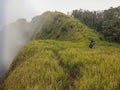 Above the Clouds: Journey to the Summit Royalty Free Stock Photo