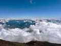Above the Clouds: Mount Fuji\'s Summit Vista, Gotemba Trail, Shizuoka Prefecture, Japan Royalty Free Stock Photo