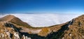 Above the clouds - mountain panorama Royalty Free Stock Photo