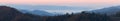 Above the clouds at Newfound Gap - panorama Royalty Free Stock Photo