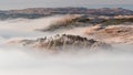 Above the clouds, a cloud inversion above Loch Awe Royalty Free Stock Photo
