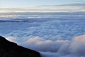 Above the clouds at Fujisan, Mount Fuji, Japan Royalty Free Stock Photo