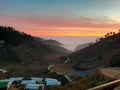 Above the clouds view from mussorie, India.